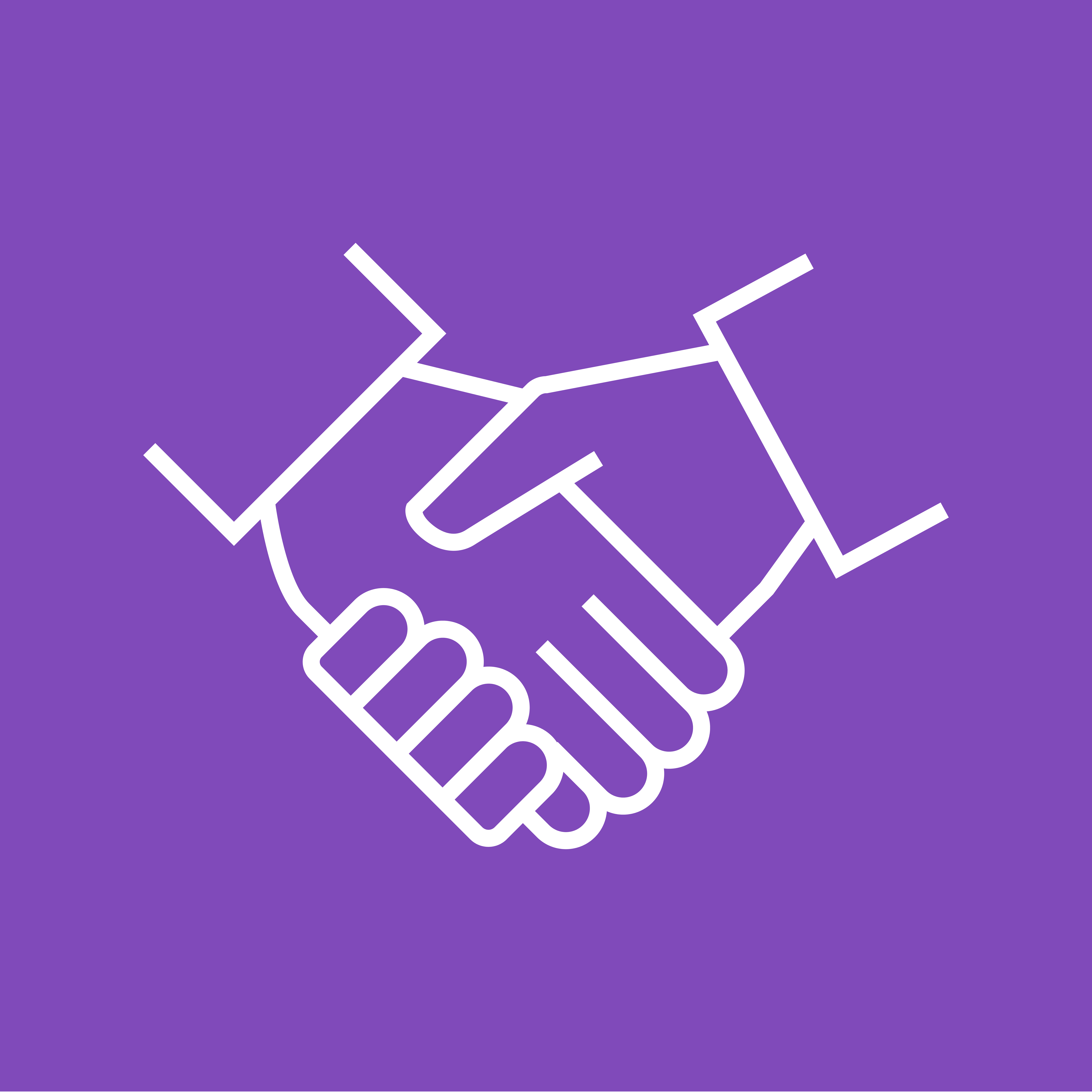 Trading Handelspartner Weiß Lila